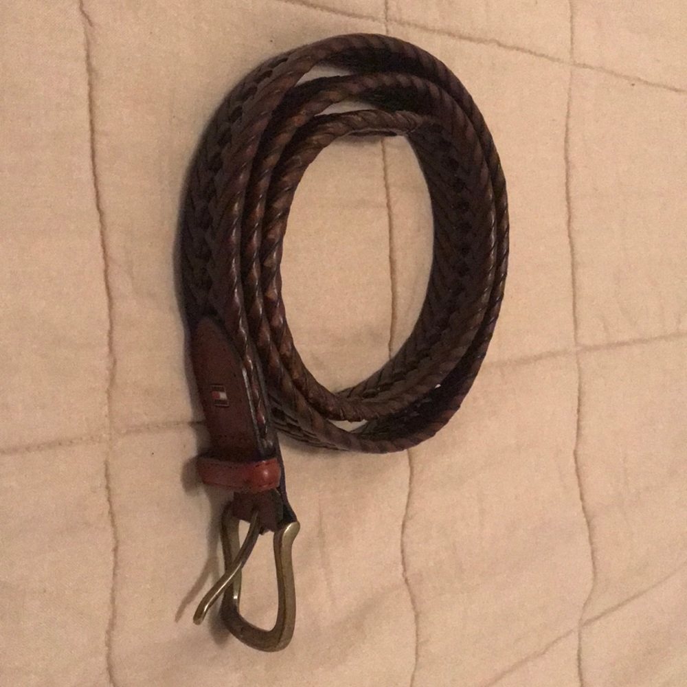 Gently Used Tommy Hilfiger Brown Leather Belt